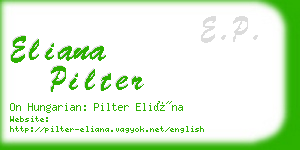 eliana pilter business card